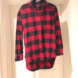 Madewell buffalo plaid boyfriend flannel